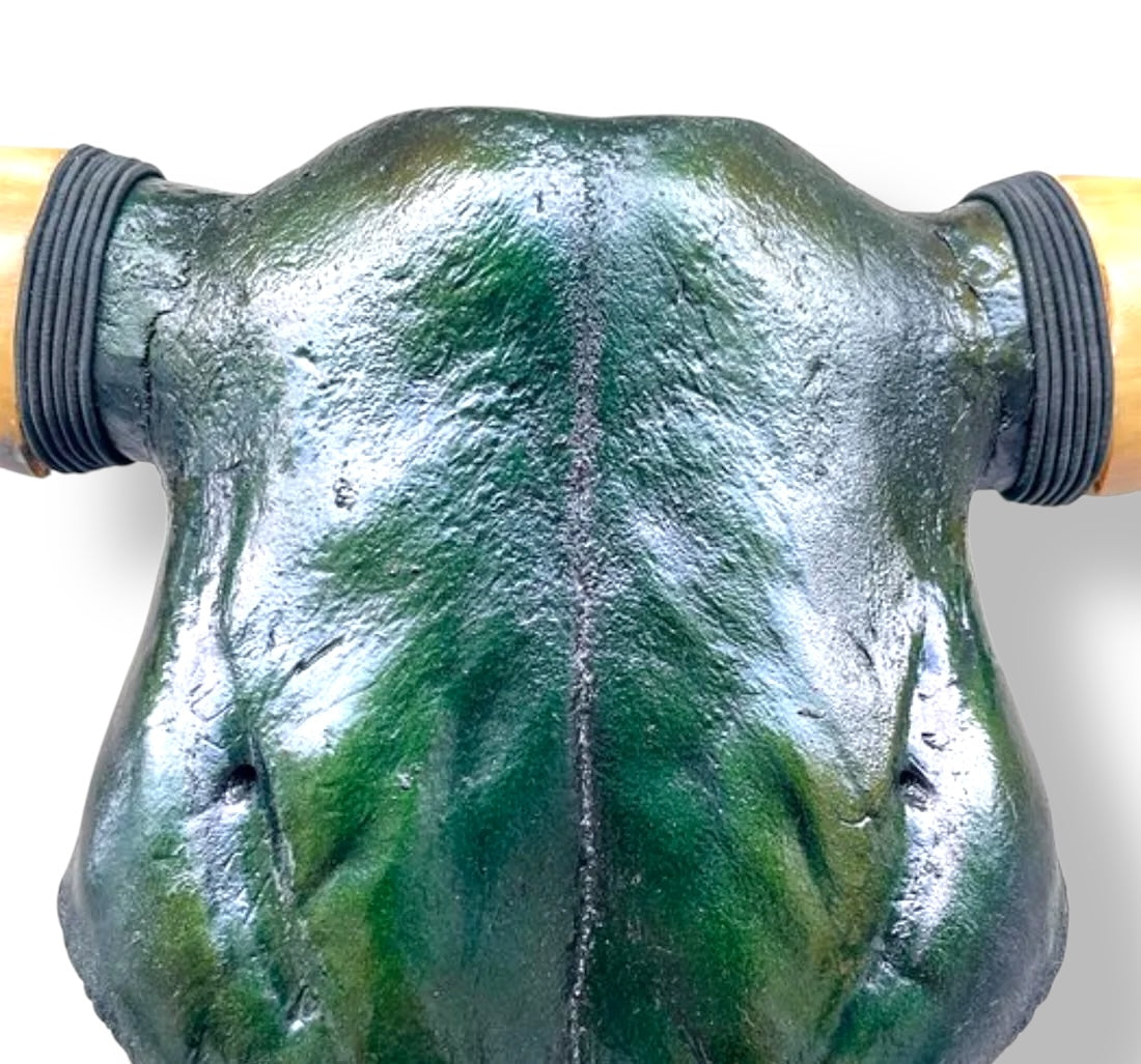 Bull Skull - Metallic Green