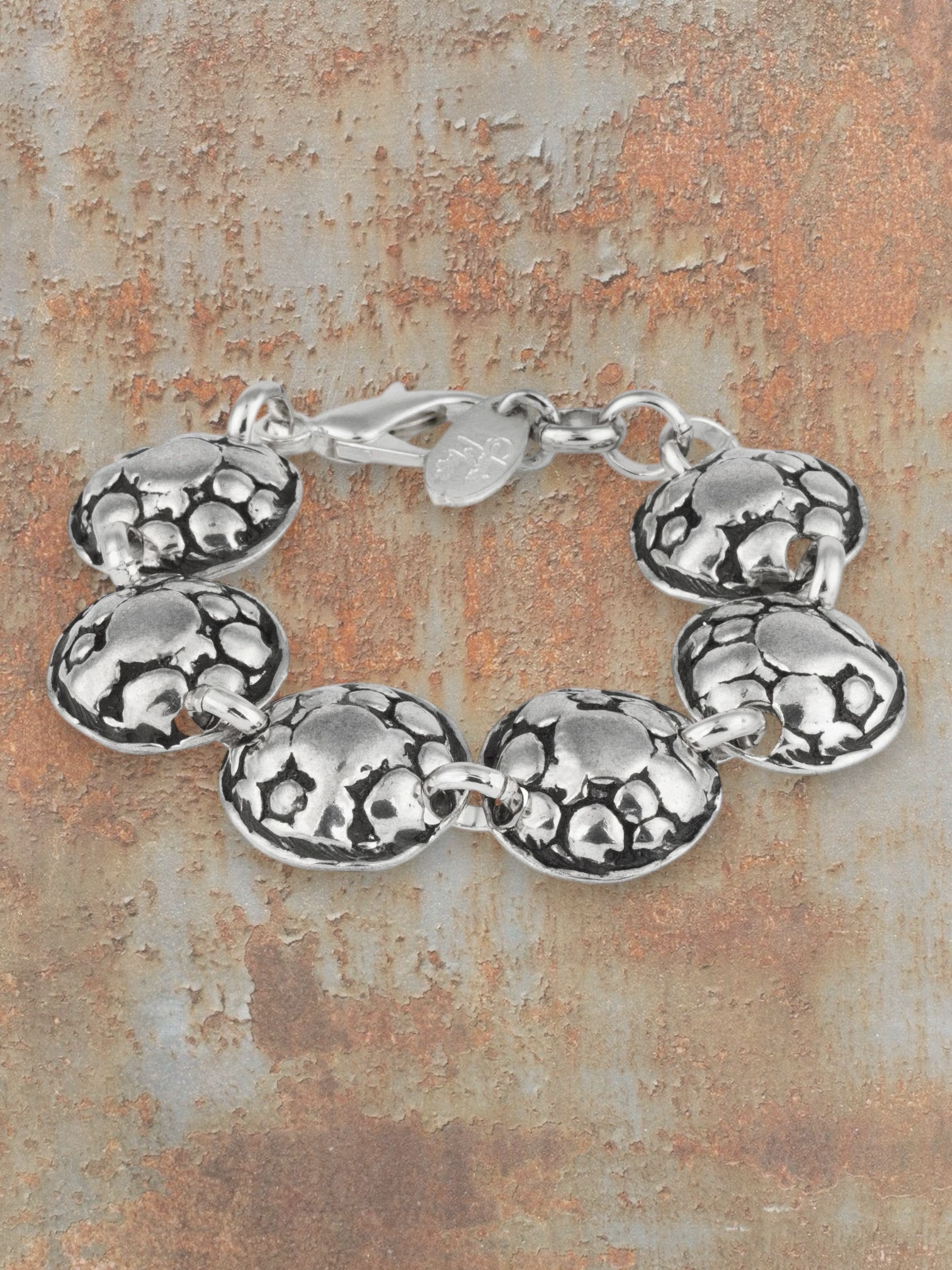 Zilveren Armband “Turtle” (gehamerd)