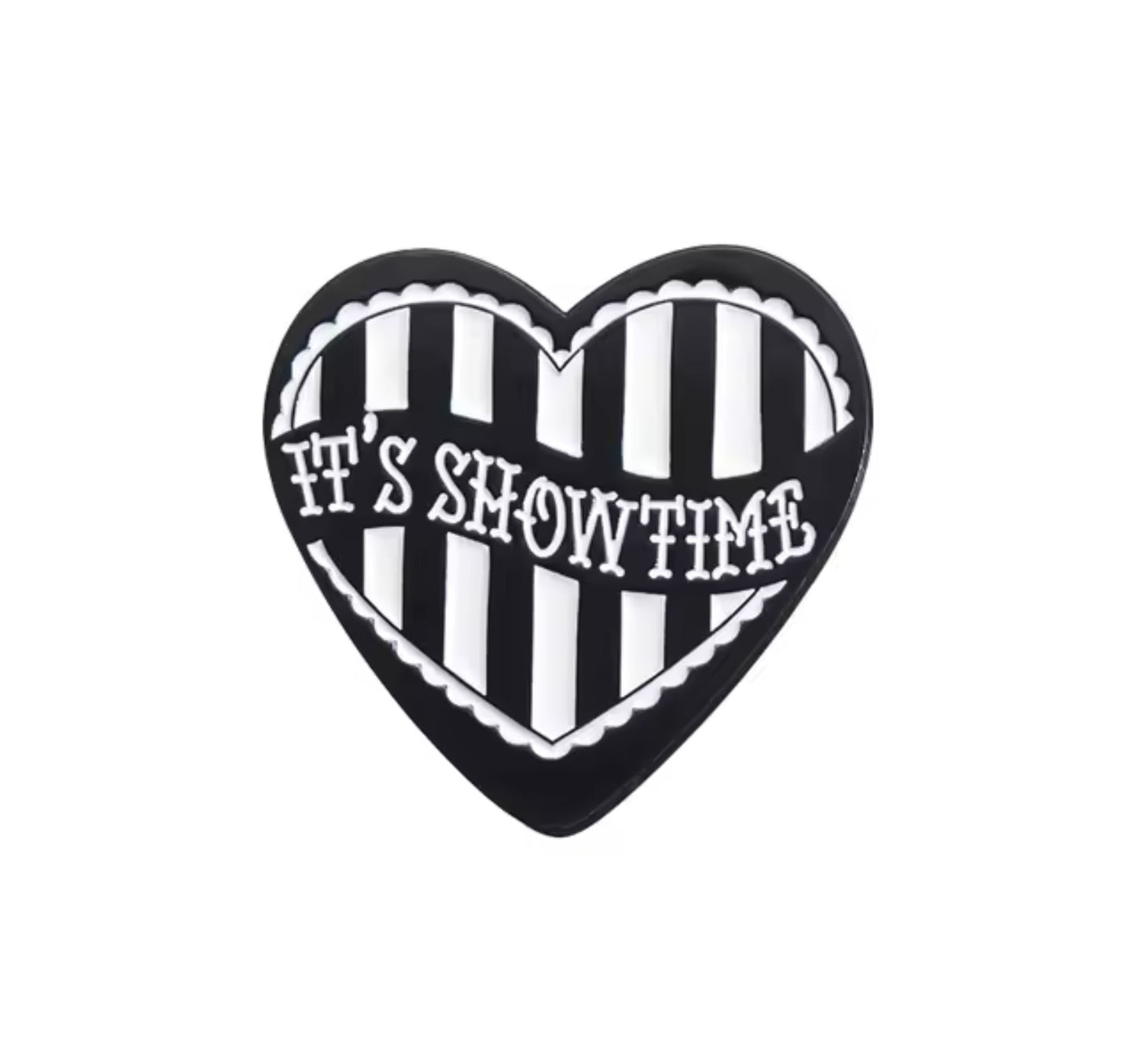 Beetlejuice heart Pin