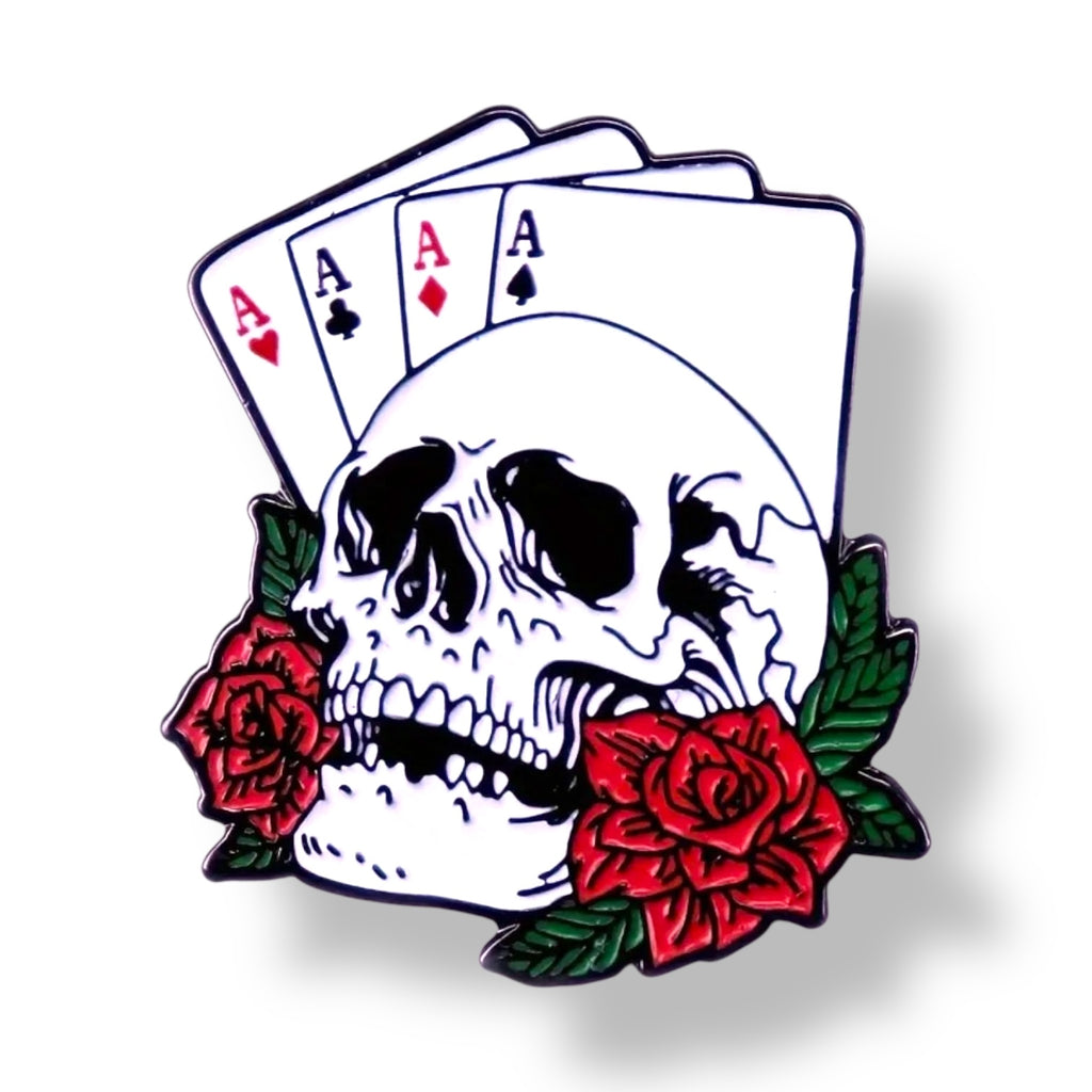 Poker Skull Pin