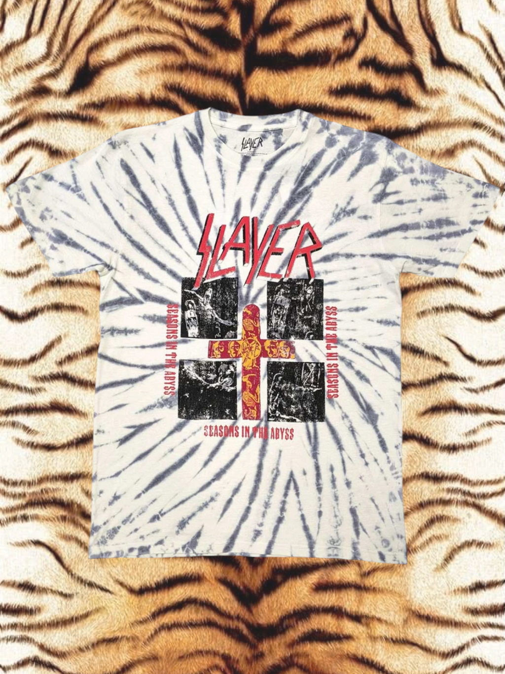 Slayer Unisex T-Shirt: Quad Seasons (White) (Wash Collection)