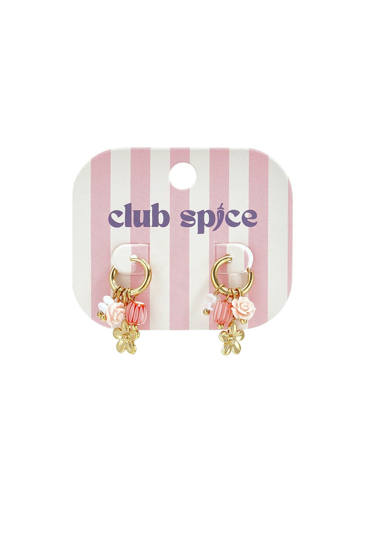 Elegant Pink & White Beads Earrings for Spring/Summer