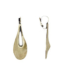 Gouden teardrop oorhangers