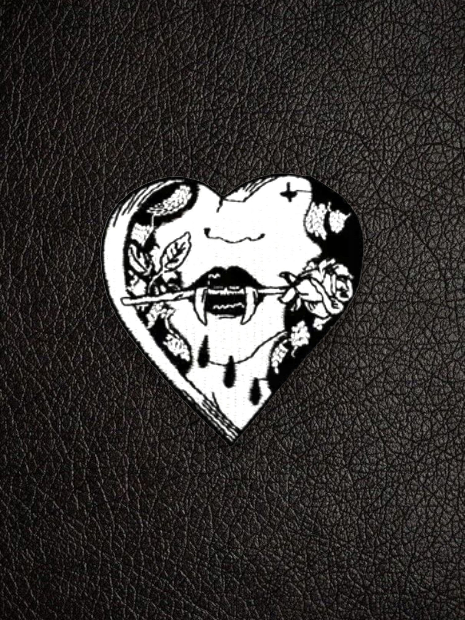Spooky heart patch