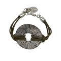 Etnia silver-khaki bracelet