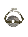 Pulsera Etnia plateado-caqui