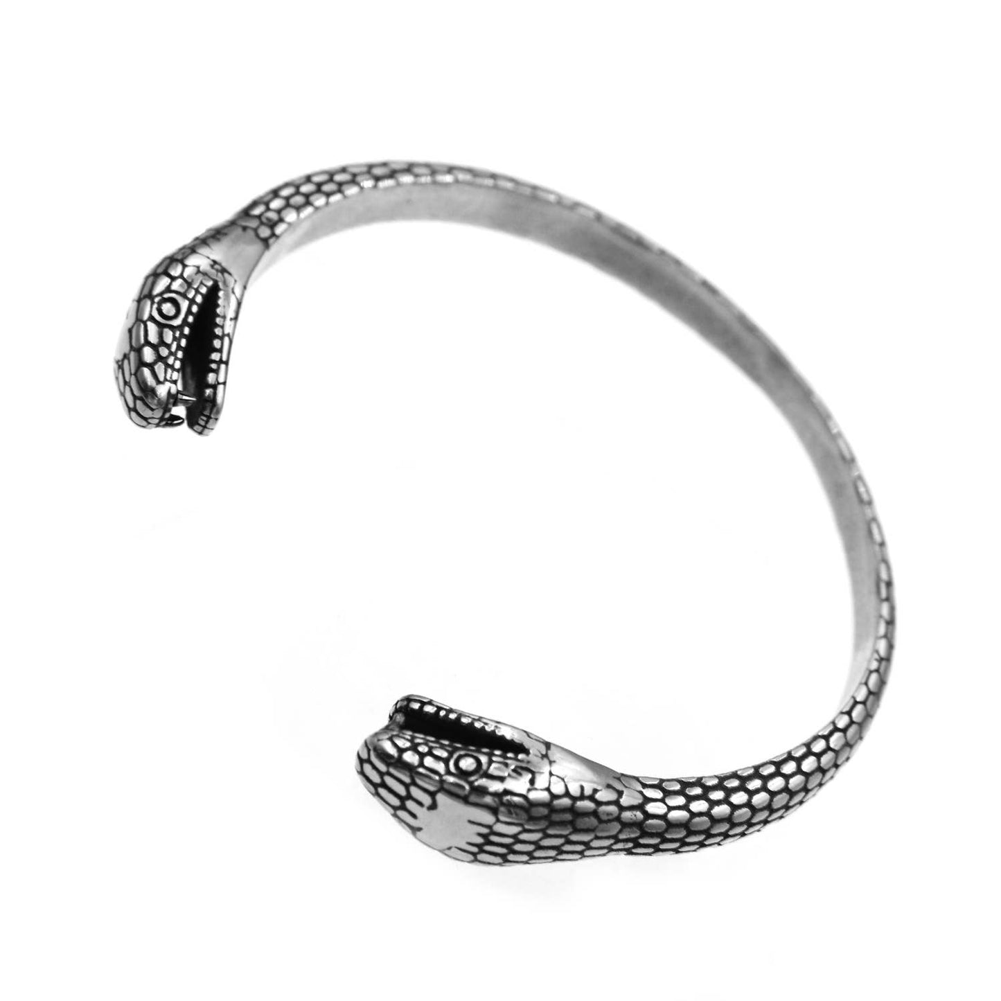 Pulsera Abierta Serpiente de Dos Cabezas