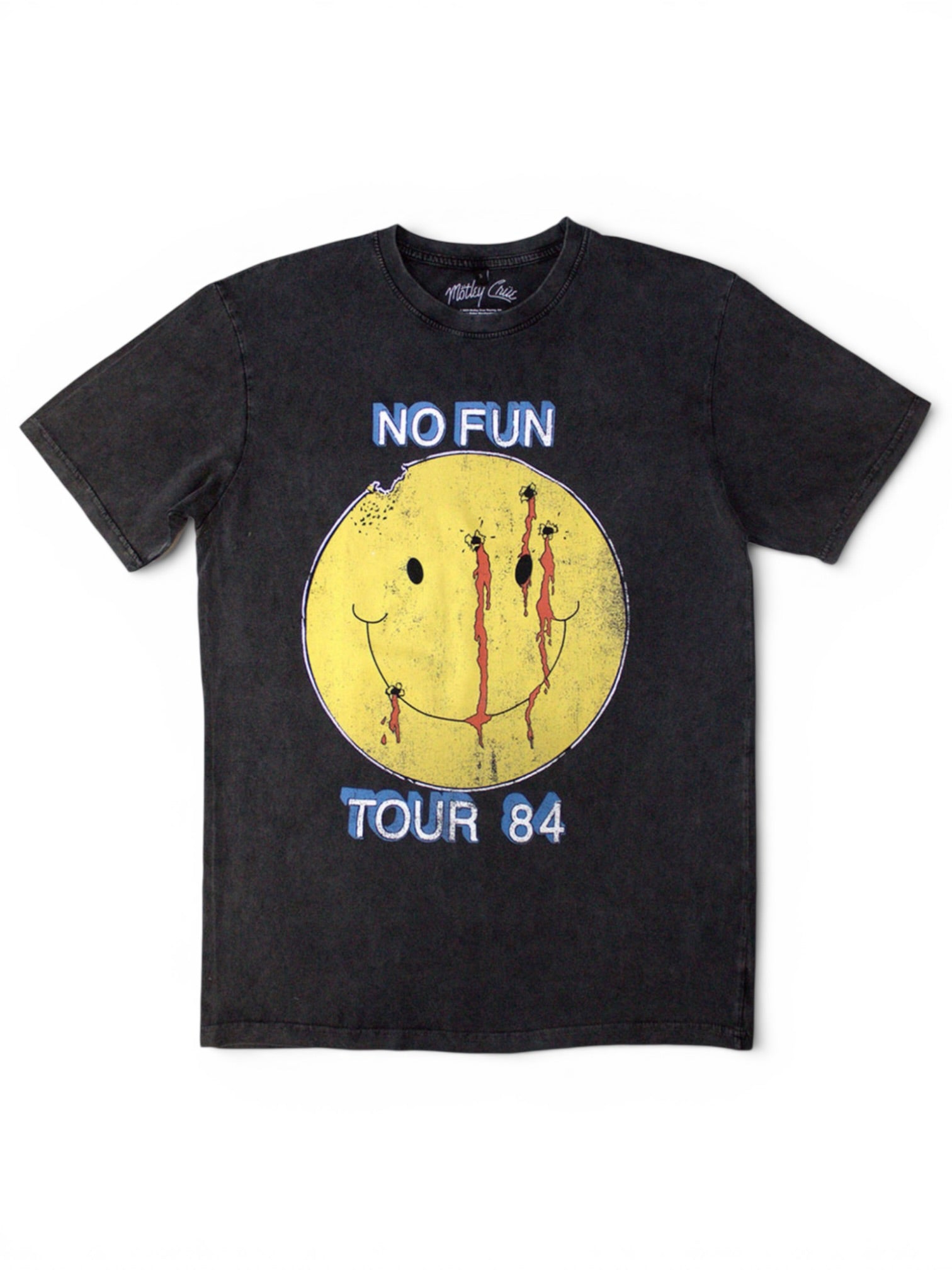 Mötley Crüe Stone Wash T‑Shirt – No Fun Tour ’84 (Limited Edition 999 stuks)