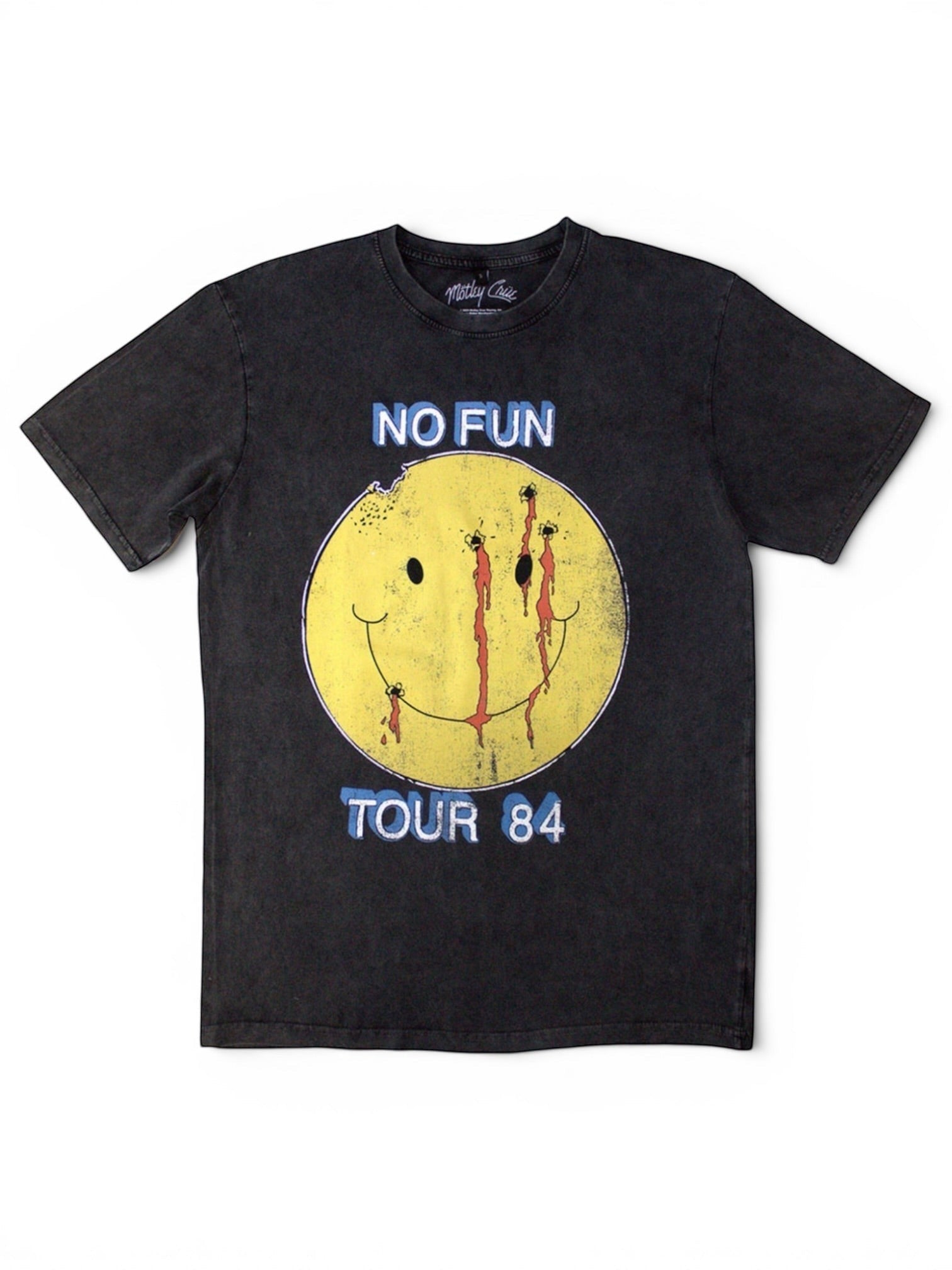 Mötley Crüe Stone Wash T-Shirt – No Fun Tour ’84 (Edición Limitada 999 unidades)
