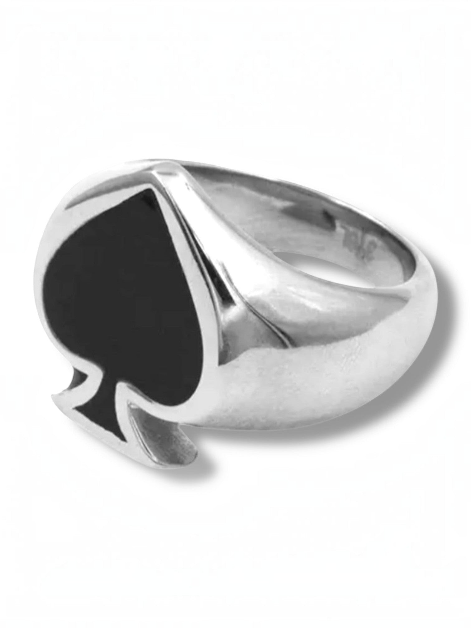Zilveren Ace of Spades Ring