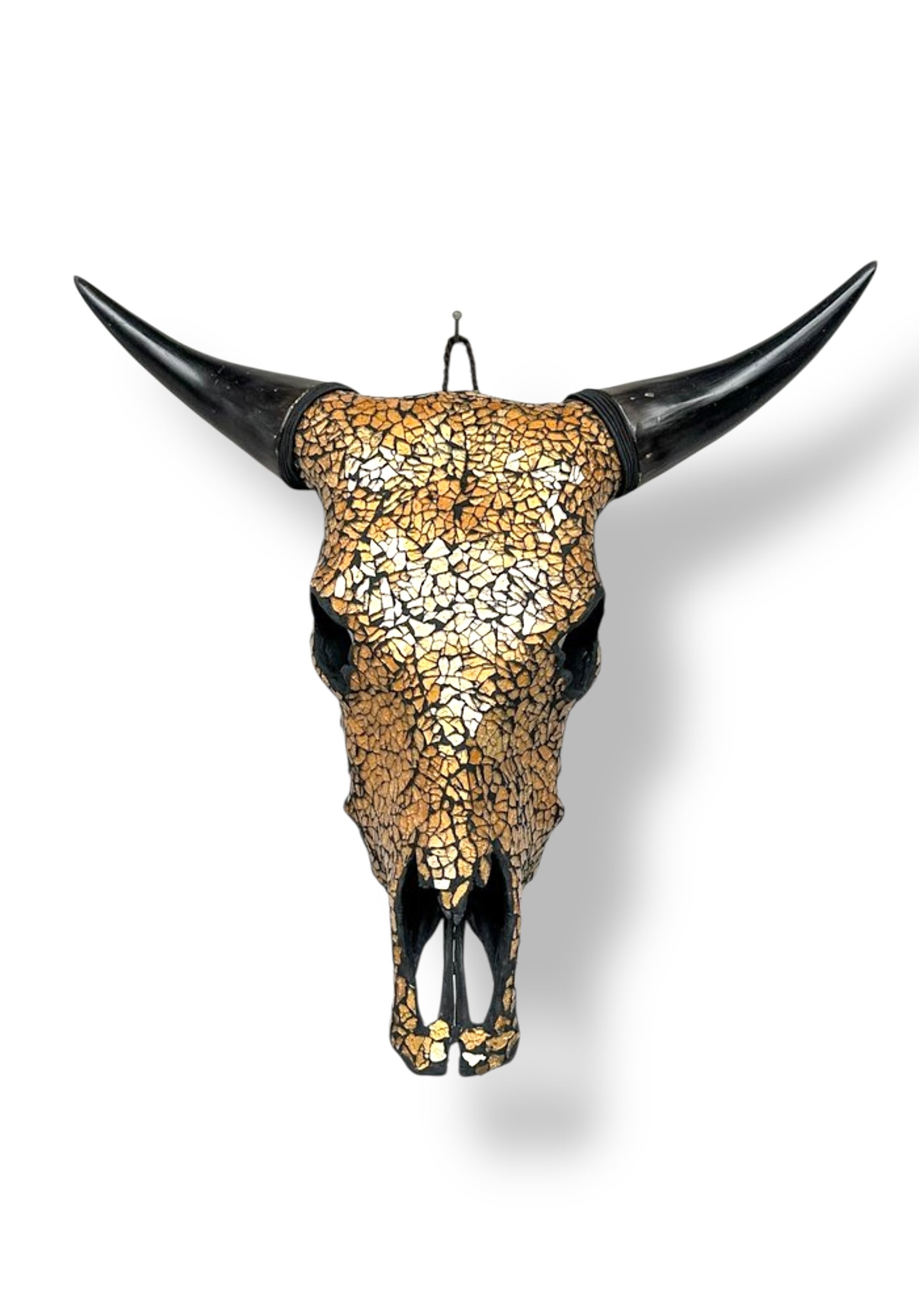Koeien schedel - Gouden Glas Mozaïek