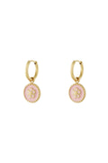 Stylish Stainless Steel Flower Drop Earrings for Spring