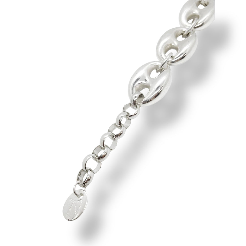 Calabrote 3D silver plated bracelet