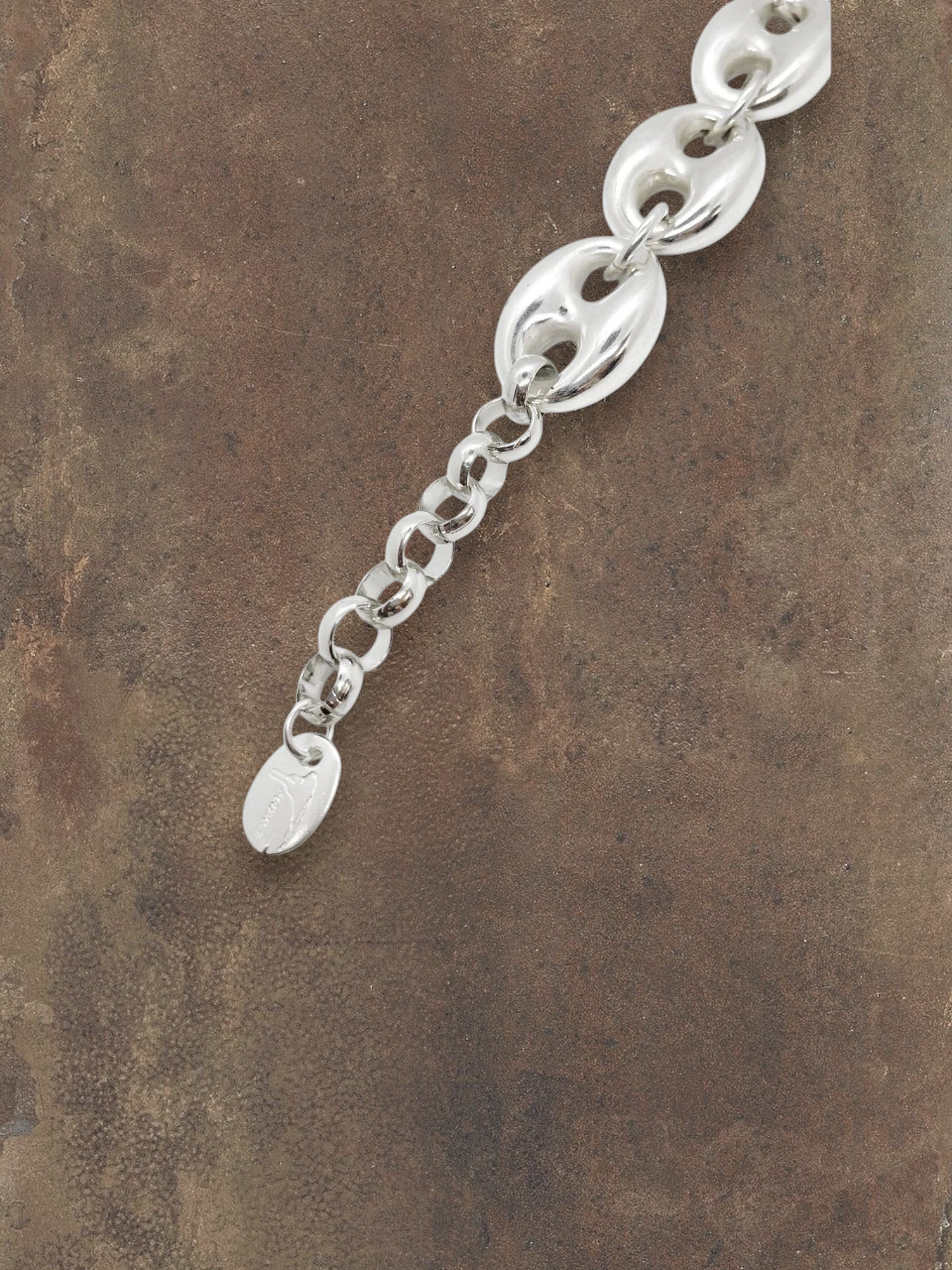 Calabrote 3D silver plated bracelet