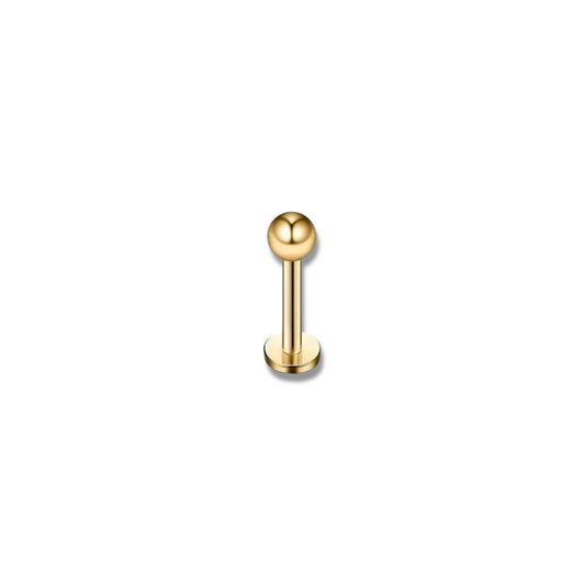 Gouden labret Piercing