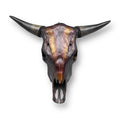 Bull skull metallic brown