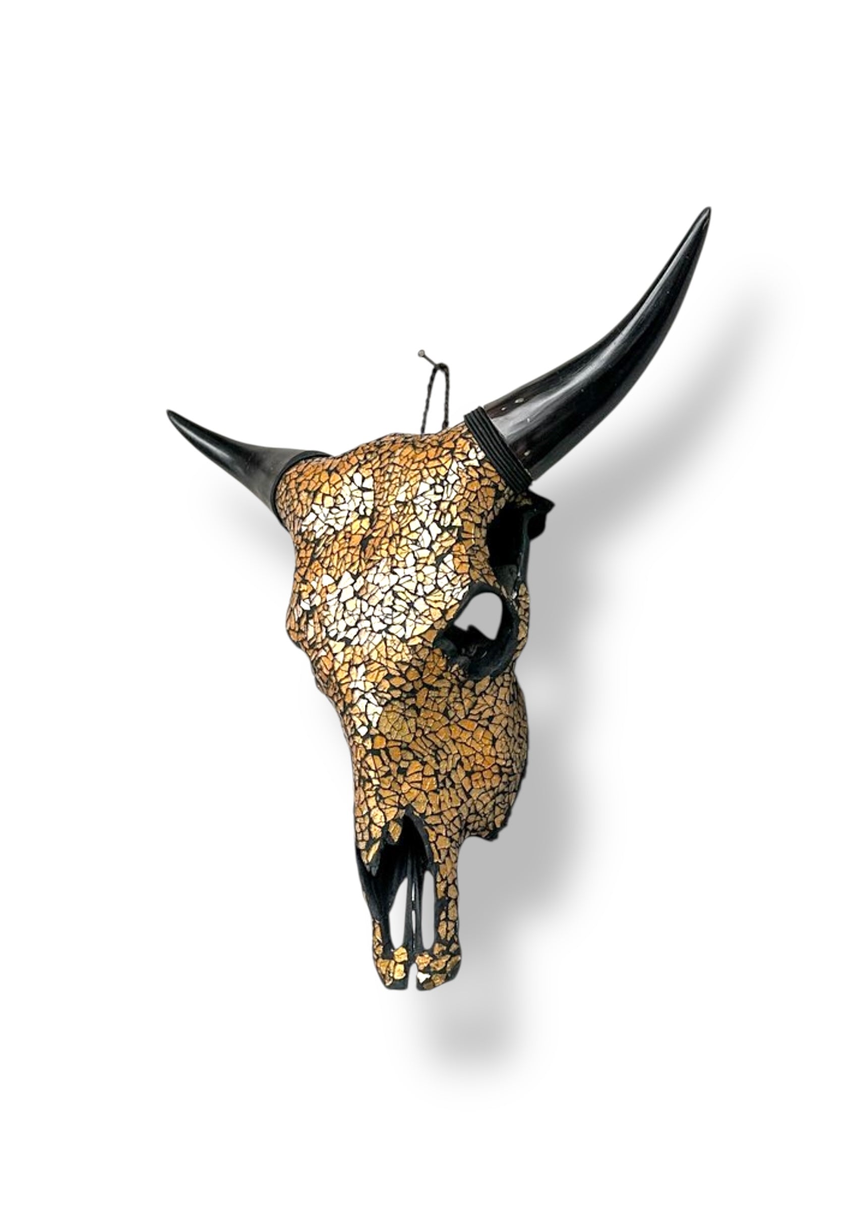 Koeien schedel - Gouden Glas Mozaïek