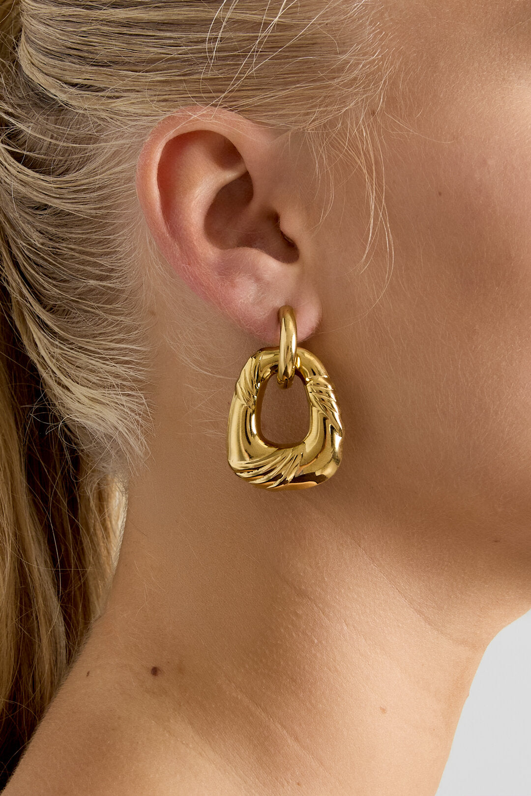 Stylish Gold-Color Drop Earrings for Everyday Glam