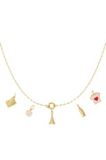 Chic 14K Gold Plated Flower Pendant Necklace