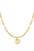 Elegant Gold Heart Pendant Necklace for Everyday Wear