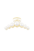 Elegant Plastic Hair Clips in White and Black