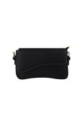 Stylish PU Shoulder Bag in Blue, Black & Fuchsia