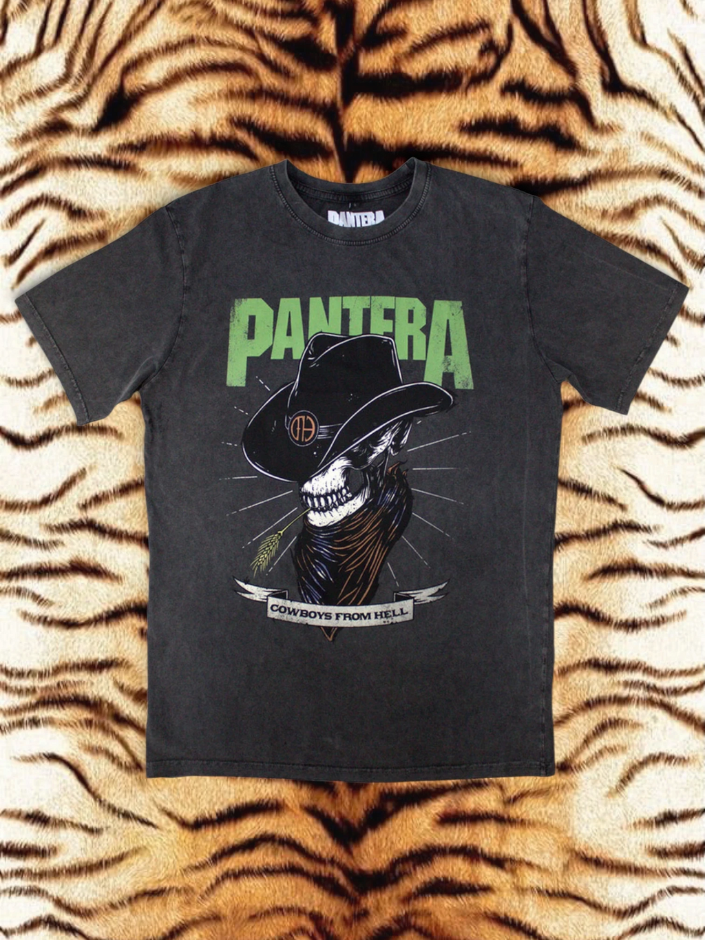 Pantera Stone Wash T-Shirt – Skeleton Cowboy (Limited Edition of 999 pieces)