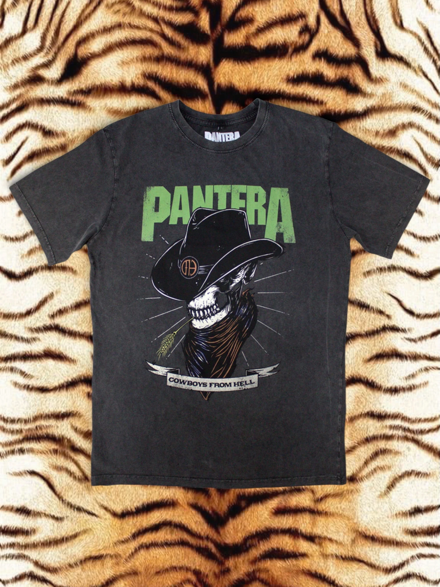 Pantera Stone Wash T-Shirt – Skeleton Cowboy (Limited Edition of 999 pieces)