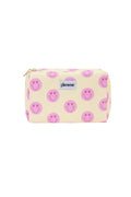 Gimme Smiling Face Yellow Makeup Bag - Casual & Stylish
