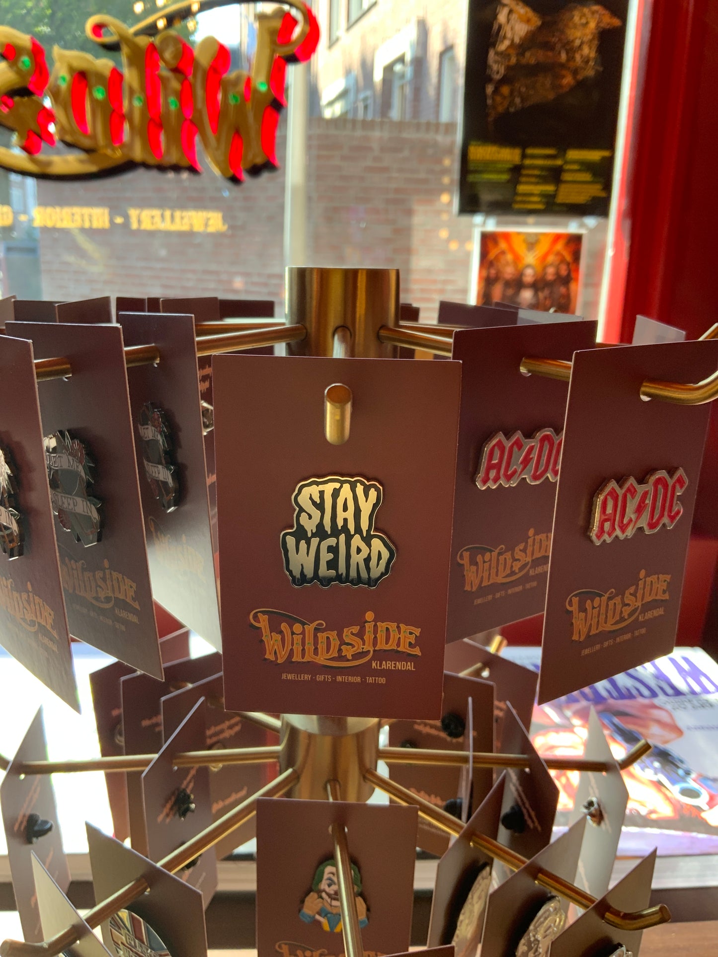 Stay weird pin