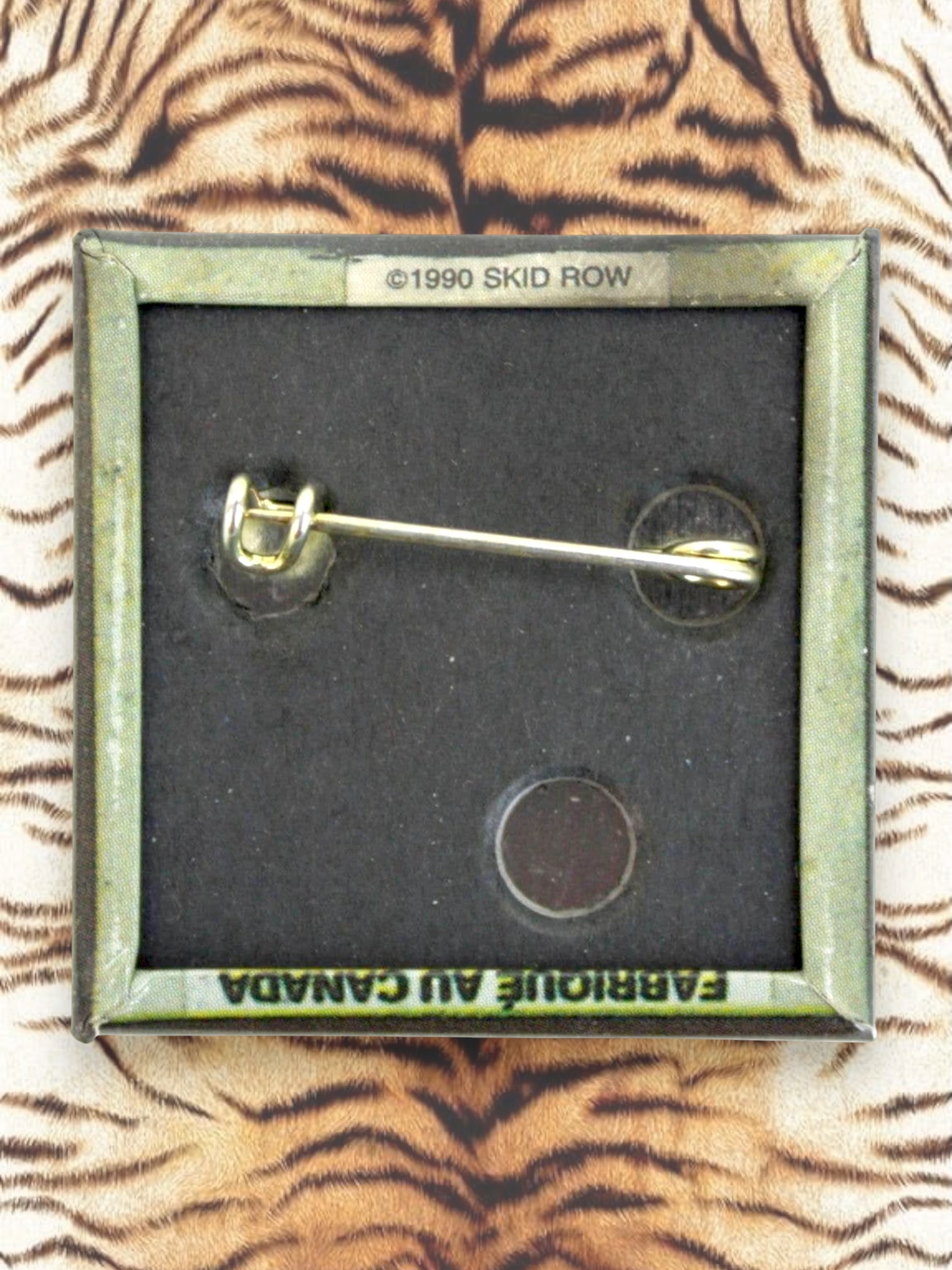 Vintage Skid Row Pin-on Button - 1.5 Inch - Serious Group Shot