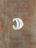 WILDSIDE silver ear cuff with a single pearl accent, no piercing needed.