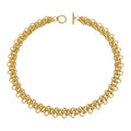 Double link gold necklace