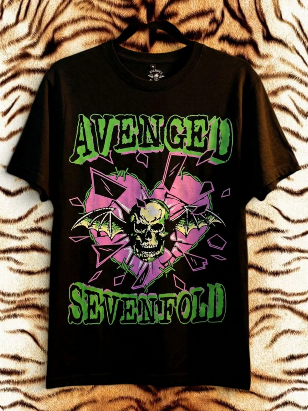 Avenged Sevenfold Premium Carbon T‑Shirt – Heart Break (100% Combed Cotton, Premium Soft‑Touch Finish)