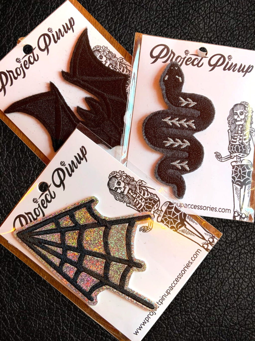 Silver Glitter Holographic Spider Web Iron On Vinyl Patch