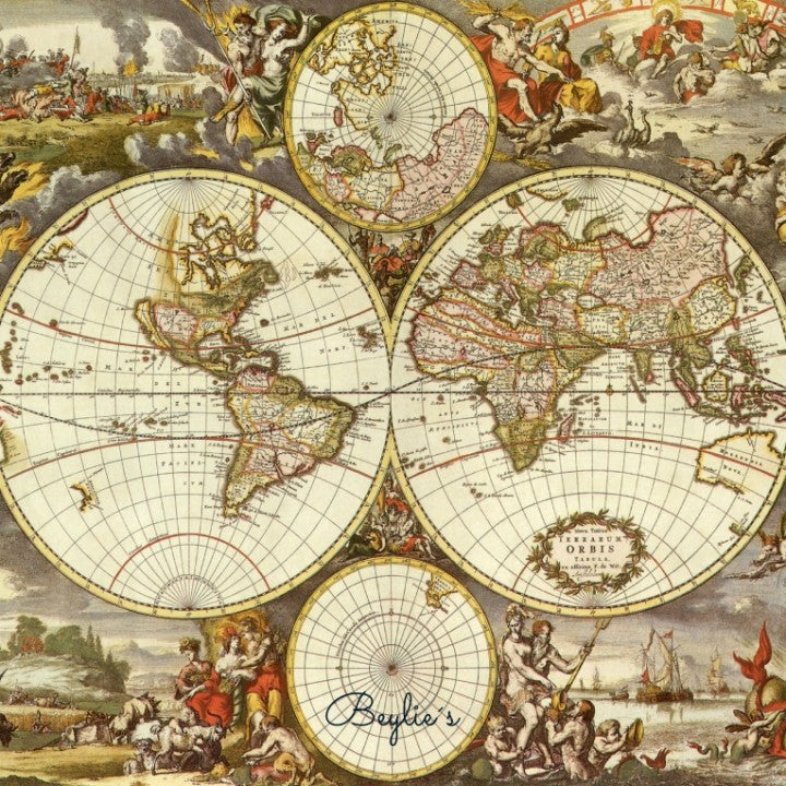 Pochette Nova Totius Terrarum Orbis Tabula, 1668 - Frederik De Wit