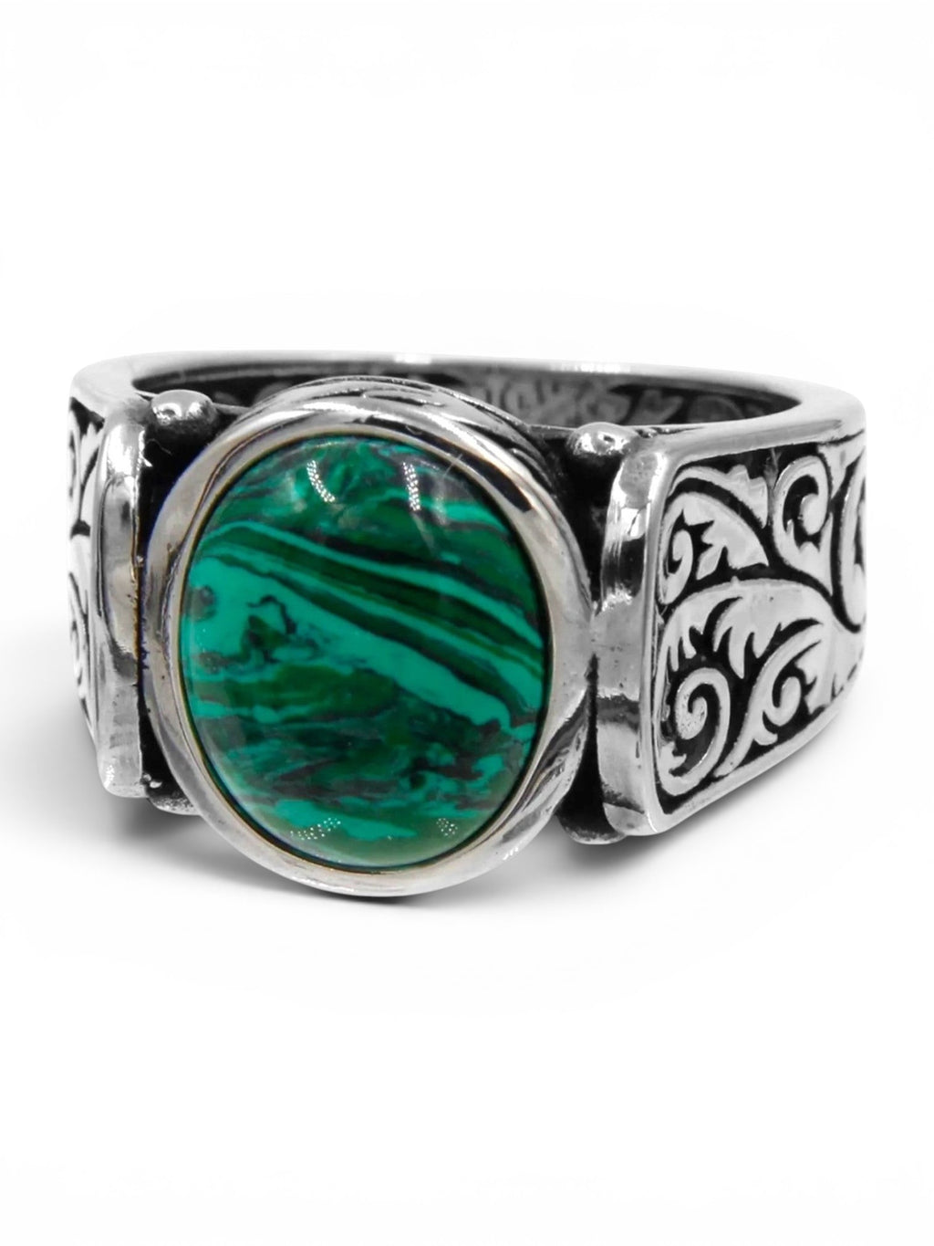 Ring met groene Steen