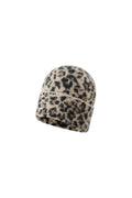 Stylish Khaki & Camel Leopard Print Hat for Women