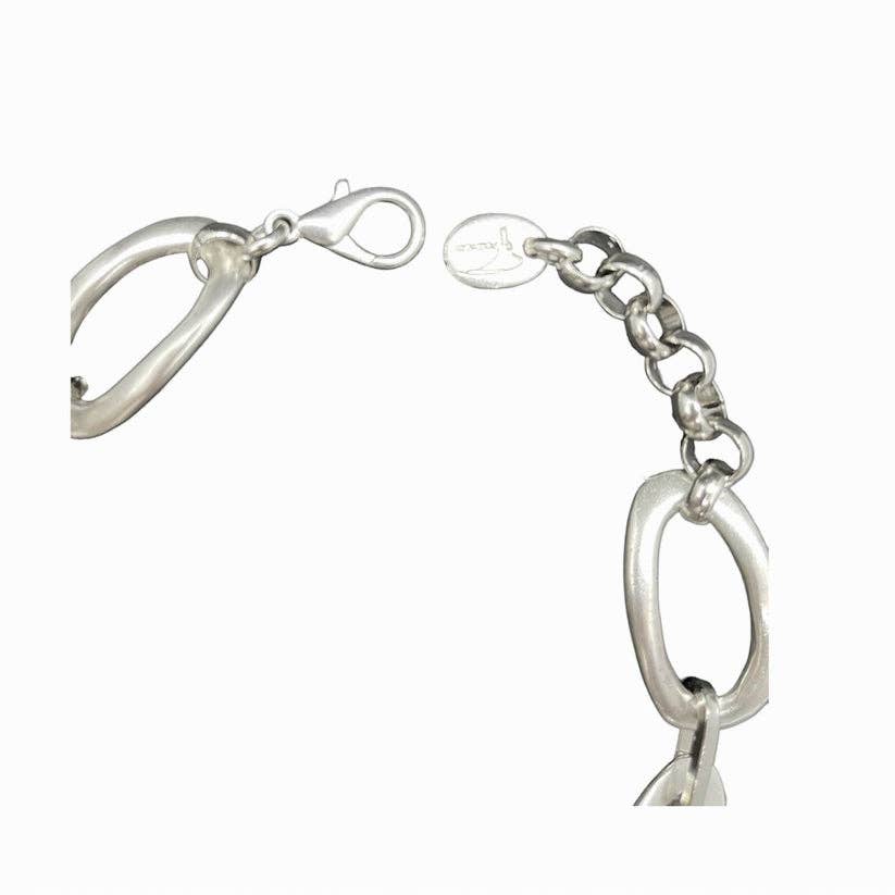 Necklace - choker in silver plated