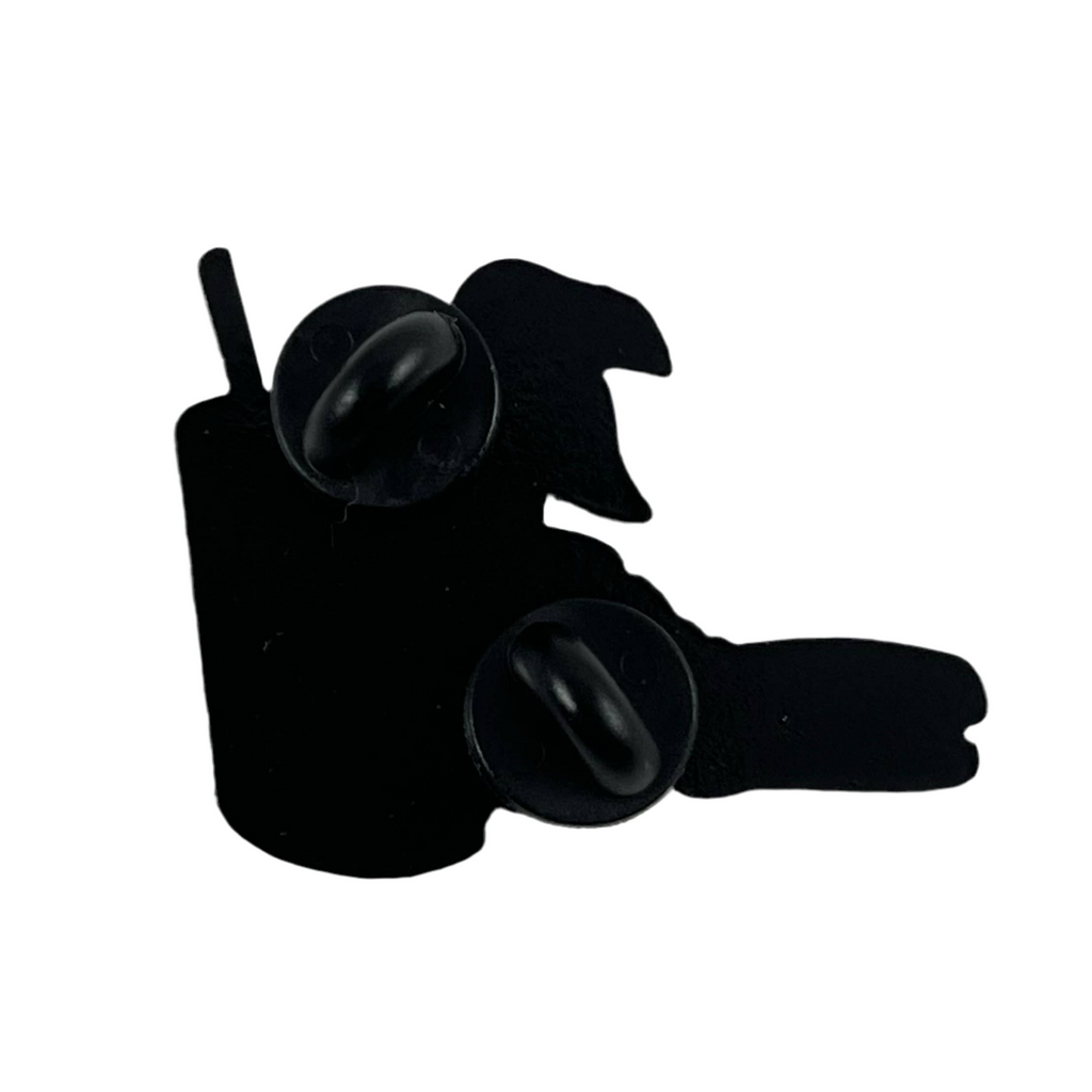 MAI TAI'D TIL HE DIED 1.75" Esqueleto Resplandor Pin de esmalte suave