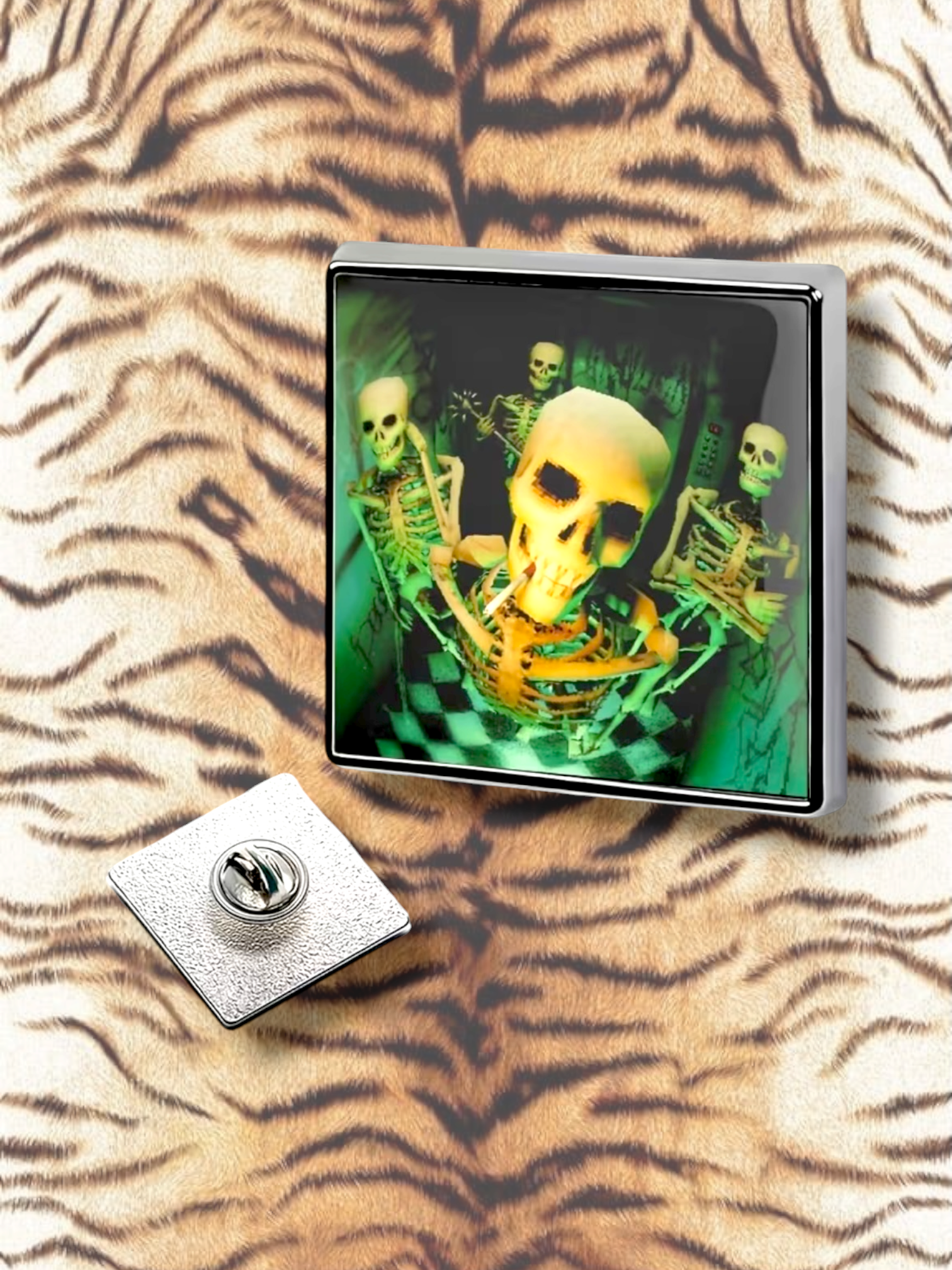 Horror Skull Pin