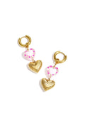 Stylish Heart Dangle Earrings for Spring/Summer