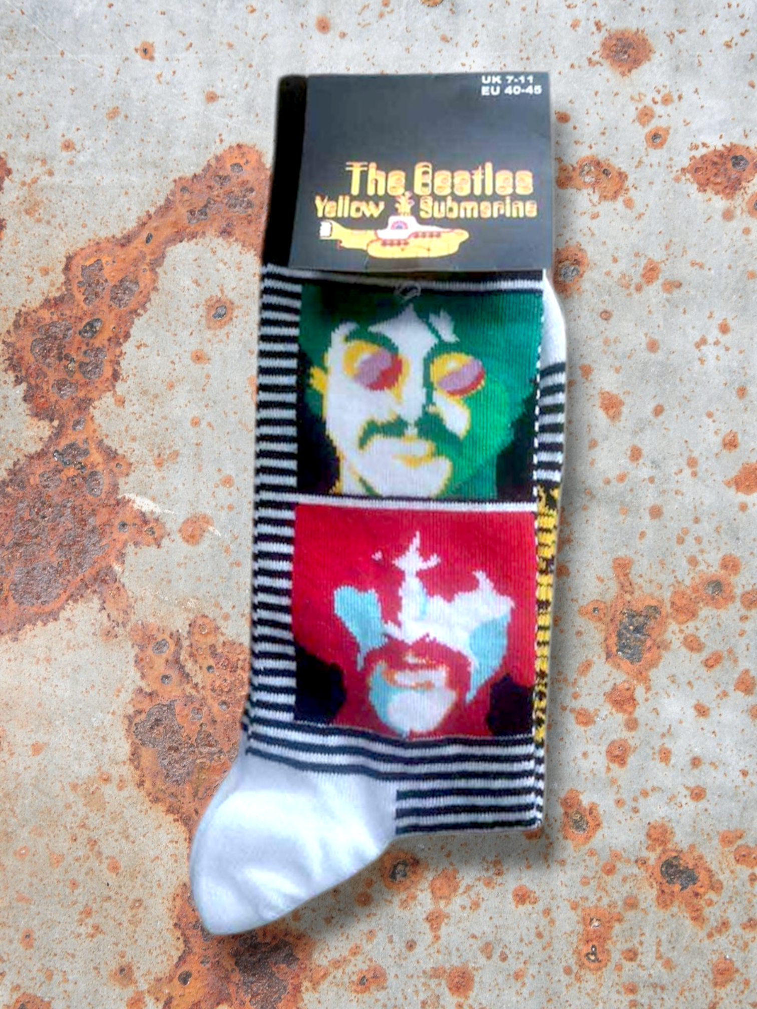 The Beatles Official Unisex Socks – Yellow Submarine Sea of Science Faces
