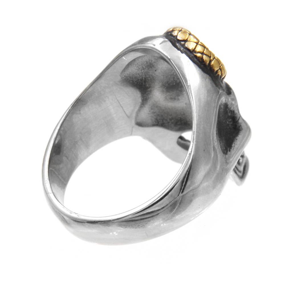 Anillo Serpiente en Calavera