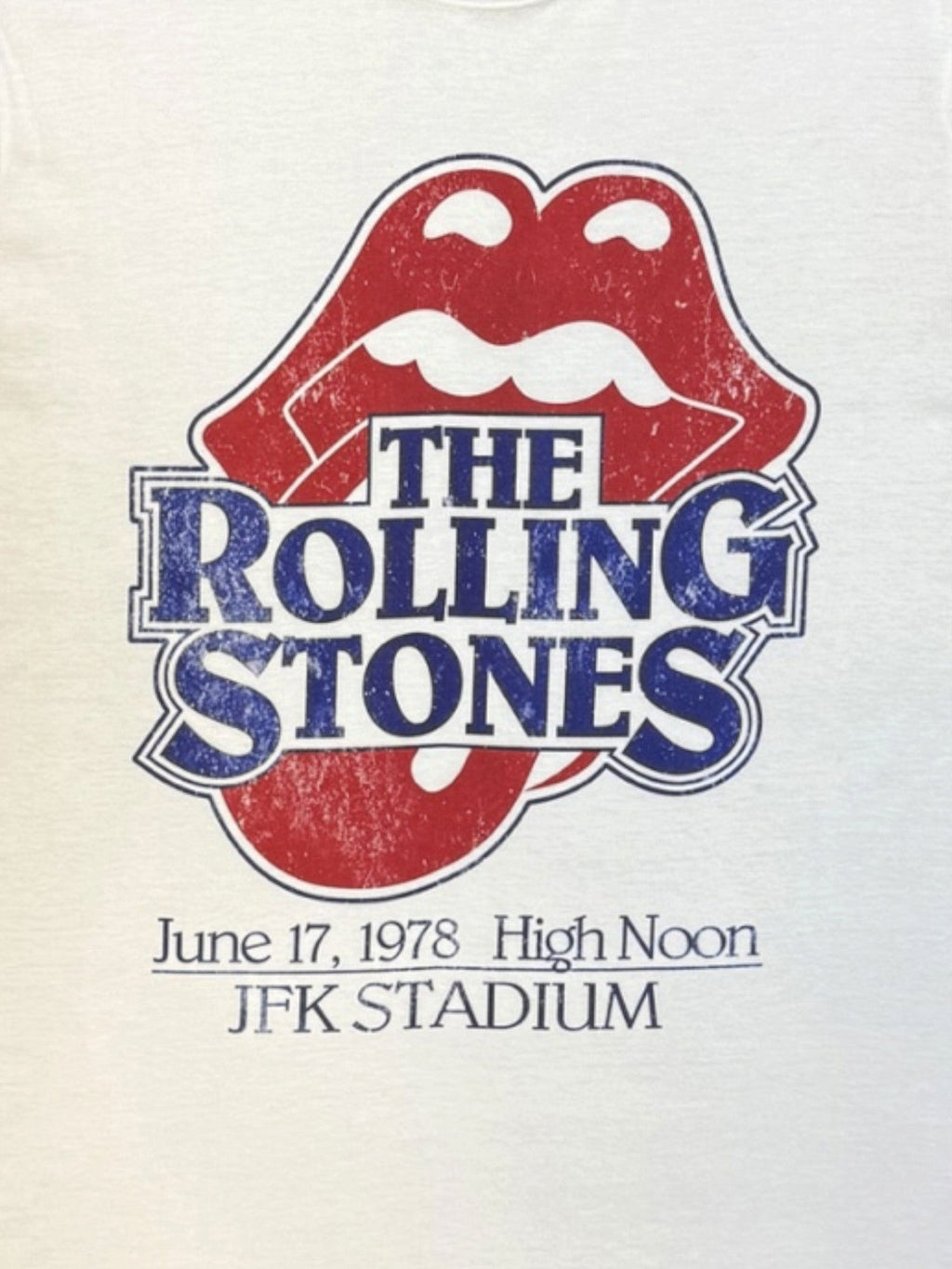 Camiseta Unisex The Rolling Stones: High Noon JFK Stadium (Blanca)