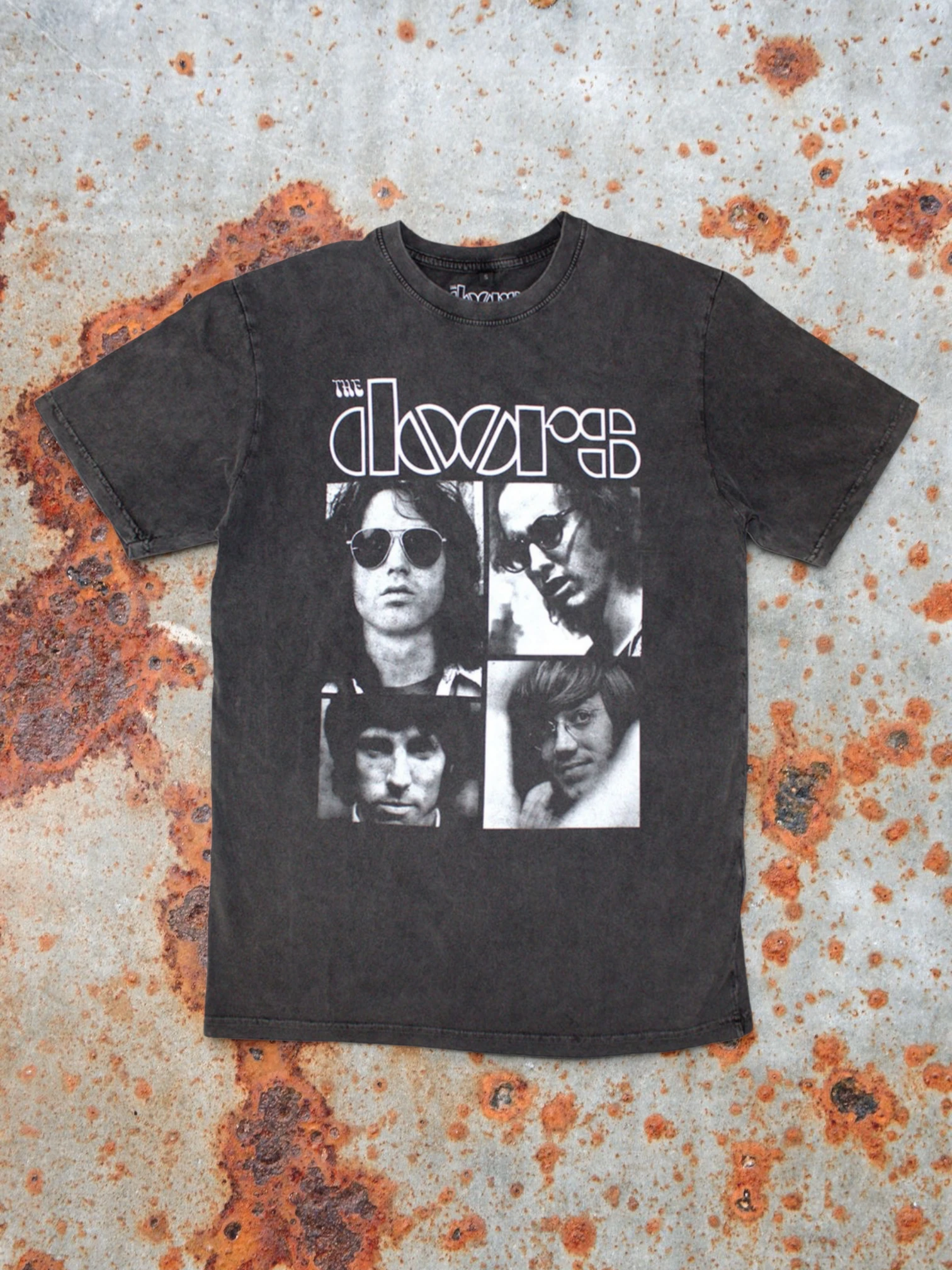 Camiseta "Stone Wash" de The Doors – Diseño de Cuadros (Edición limitada de 999 unidades)
