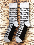 Dead Kennedys Unisex Socks: Gothic Logo Pattern (White) (maat 40-45)