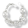 Calabrote 3D silver plated bracelet