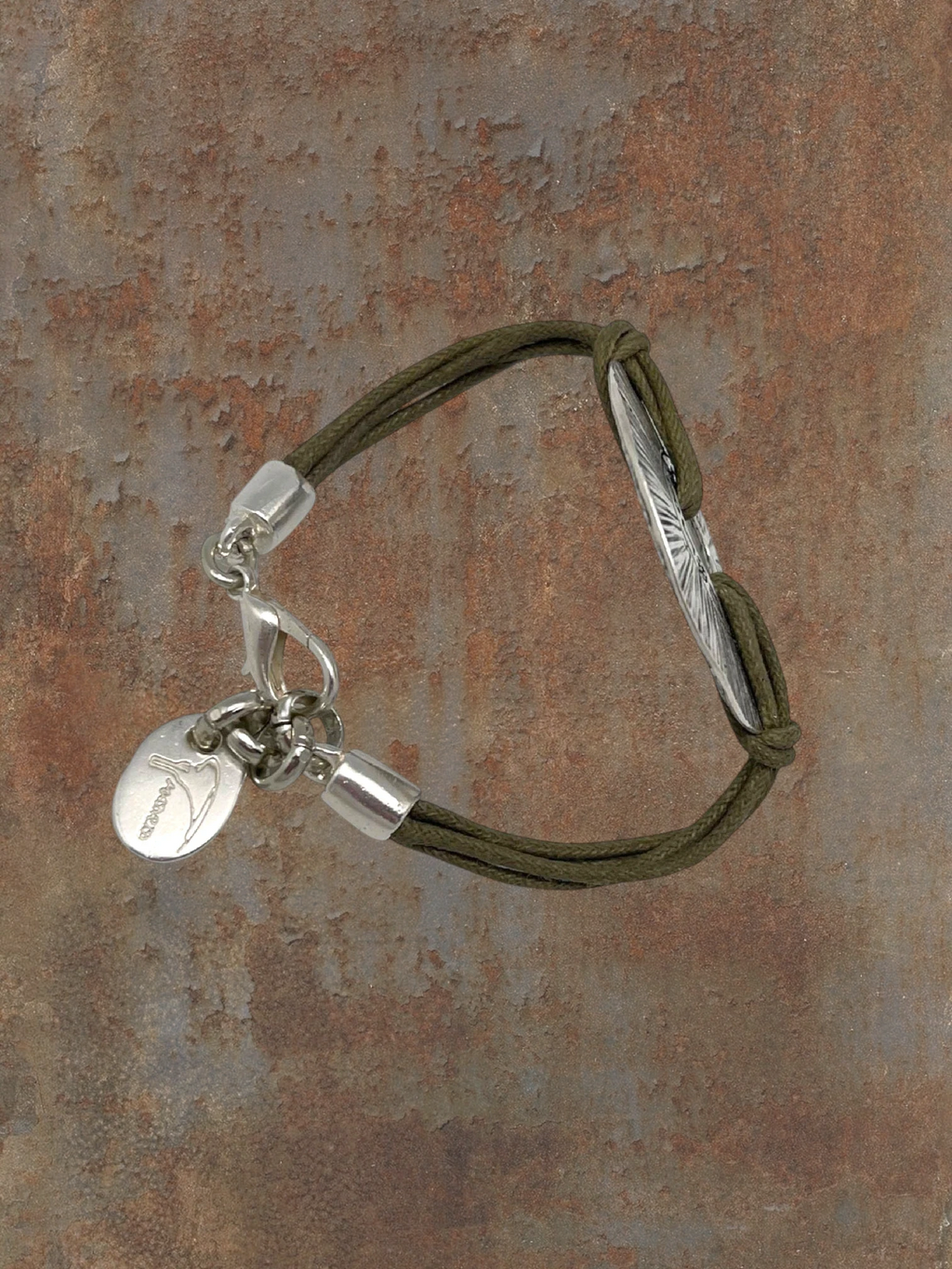 Etnia silver-khaki bracelet
