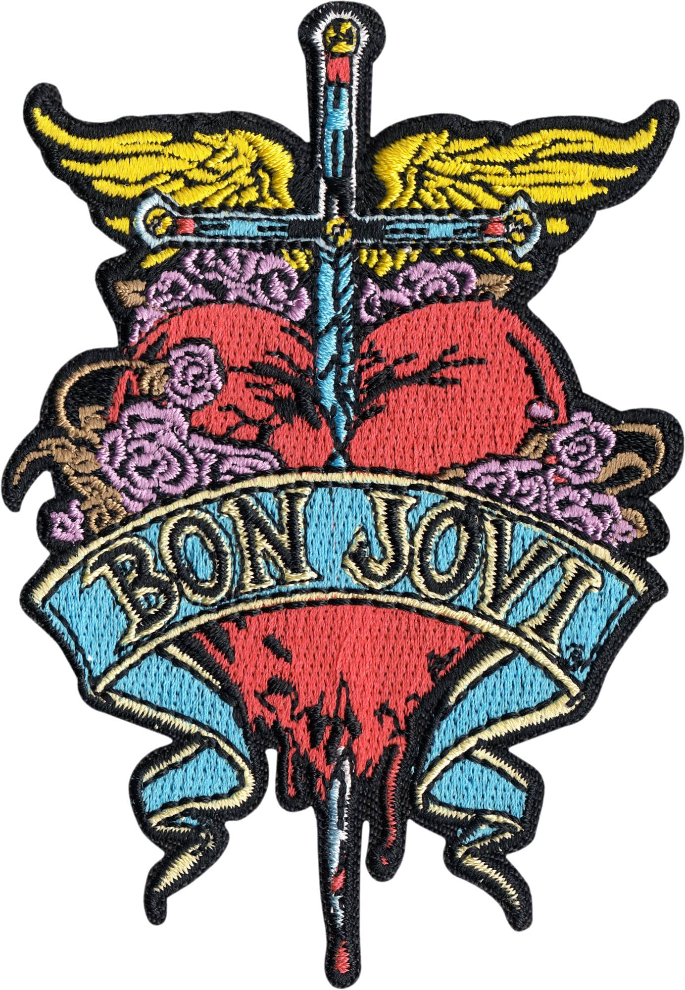 Vintage Bon Jovi Patch - Heart And Sword Logo